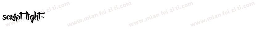 script light字体转换
